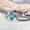 Hot Selling Heart Shaped Silver Plated Austrian Crystal Bracelet & Bangle Wholesale
