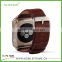 2015 High quality Genuine leather watch strap watchband for apple watch with retail pacakaging