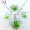 Christmas tree design resin lady fashion jewelry set 2016 india for sale
