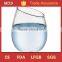 Factory price high borosilicate slanted stemless wine glass