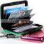 2015 Latest Aluminum rfid blocking wallet Anti Illegal scanning theft private information leak out