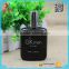 Fancy empty pump bottle/black flat perfume cosmetic bottle 50ml