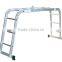 Ptatical and Multifunctional EN131 Ladder Aluminium, Folding Extension Ladder