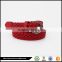 two color braided elastic casual joker pin buckle belt