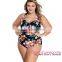 Orange Plus Size push up girls monokini wholesale plus size swimwear