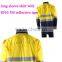 100% cotton hi-vis yellow two tone safety work uniform