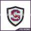 High Qulaity shield shape printed pin badge for sport/school/festival gift