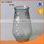 Nice color and hot sale glass storage jar metal grip for super market