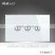 Whosaler Wallpad Waterproof LED White Crystal Glass 110~250V US 120 Standard Electrical Wiring Ceilling Fan Regulator Switch