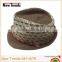 Fashion Man Geometry Style Straw Tied Fedora Hat