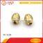 New design brushed gold custom garment hanging metal beads for clothing swimwear
