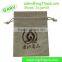 Personalized Temple Buddha Linen Drawstring Pouch