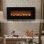 Imitation decorative electric fireplace with led lights