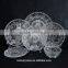 cheap round clear glass dinner plates glass plate set