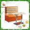 beige booth sofa with double side restaurant sofa chair and table