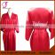 030203 Short Design Embroidered Words Personalized Silk Satin Woman Short Robe