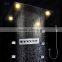 Remote control led color change luxury rainfall waterfall shower kits massage faucet systems with thermostatic shower mxer