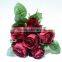 High quality artificial rose bouquets wedding flowers for decoration with six heads