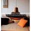 7.15-12 Danish lamp. Modern hanging lamp. Mid-century. Black and copper. Amazing gradient lighting.