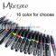 Acrylic UV Gel Design 3D Paint Nail Art Pen 16 Colors Nail Polish False tips Drawing Pen