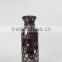 fluted glass vase with mosaic