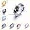 2016 Latest fashion simple design men and women stainless steel silver plated rings