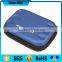 blue pu leather waterproof eva hdd external hard disk case