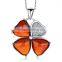necklaces for girls natural stone heart beads custom logo pendant for