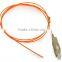Multimode 60/125 orange color 900um simplex Fiber Optical SC/UPC Pigtail