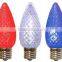 C7 / C9 green Xmas light bulbs / led bulbs