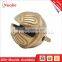 small sleigh brass bell with antique embossed pattern