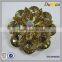 beautiful lotus shape rhinestone brooch for wedding invitations