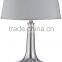 Best selling decorative mercury glass table lamp classical designer table lamps for living room with linen lamp shade