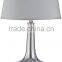 Best selling decorative mercury glass table lamp classical designer table lamps for living room with linen lamp shade