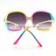 2015 promotion PC rainbow shape with metal legs fashion sunglasses