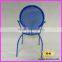 Round and Colorful Cheap outdoor Metal Dining Chair With Backrest and Armrest