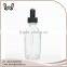 2 oz Clear Boston Round Glass Dropper Bottle