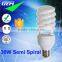 CE Hot Selling Full & Half Spiral 6400K 30W Energy Saving Lamp With 1800LM