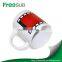 White ceramic 11oz customed shape color changing mugs wholesale sublimation products