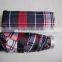 Classic plaid fabric umbrella 5 fold super mini umbrella