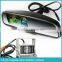 auto dimming car rear view camera mirror with tft lcd screen, parking sensor, reverse camera display, compass