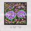 Satin penoy flower fabric Ethnic Embroidery fabric for bags