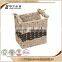 Newly designed Unique designed storage round shallow wicker basket no handles