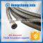 Hose fittings chemical resistant smooth PTFE tube braided hose