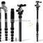 Factory supply HPUSN professional photography carbon fiber portable camera tripod used as monopod