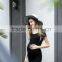 Newest style summer maternity dress clothes O neck short sleeve elastic plus size