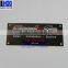 Metal self adhesive label plate,gradient logo printing metal aluminum nameplate with screw holes