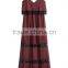 Double Shoulder Strap Maxi Dress Crinkle Boutique Chiffon Dress With Lace Insert