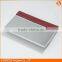 Logo custom HX01015 metal frame leather business card case colourful