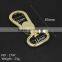 Gold zinc alloy swivel eye snap hook for handbag and backpack